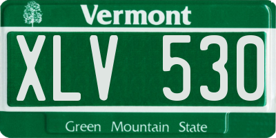 VT license plate XLV530