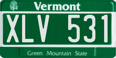VT license plate XLV531