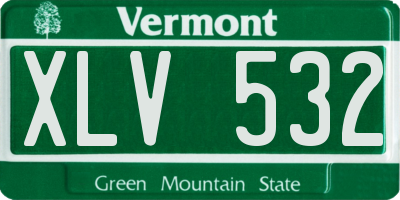 VT license plate XLV532