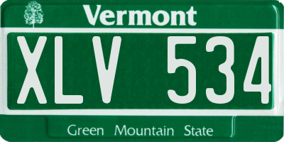 VT license plate XLV534