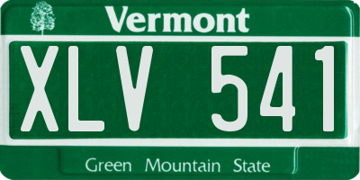 VT license plate XLV541