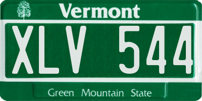VT license plate XLV544