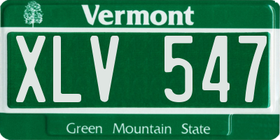 VT license plate XLV547