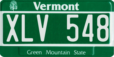VT license plate XLV548