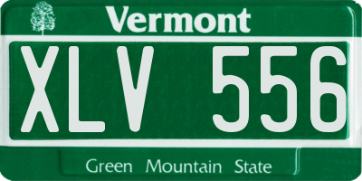 VT license plate XLV556
