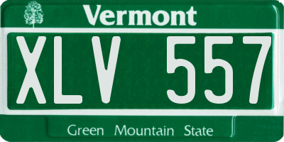 VT license plate XLV557