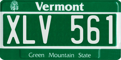 VT license plate XLV561