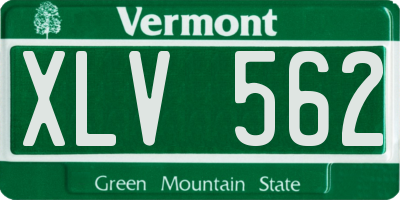 VT license plate XLV562