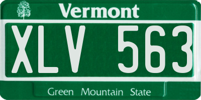 VT license plate XLV563