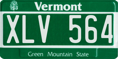 VT license plate XLV564