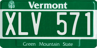 VT license plate XLV571