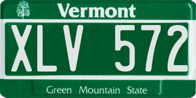 VT license plate XLV572