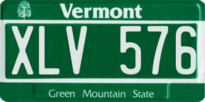 VT license plate XLV576