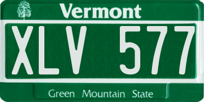 VT license plate XLV577