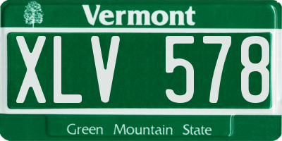 VT license plate XLV578