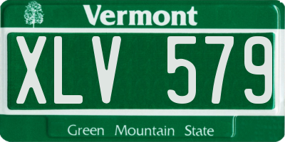 VT license plate XLV579