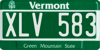 VT license plate XLV583