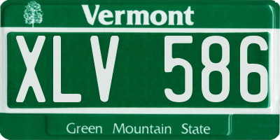 VT license plate XLV586