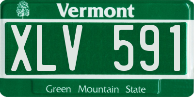 VT license plate XLV591
