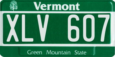 VT license plate XLV607