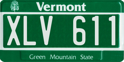 VT license plate XLV611