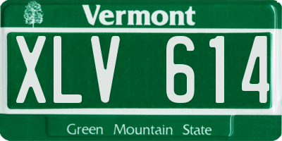 VT license plate XLV614