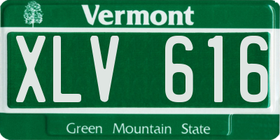VT license plate XLV616