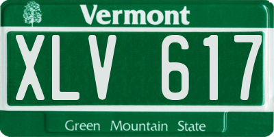VT license plate XLV617