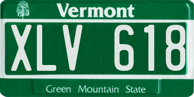 VT license plate XLV618