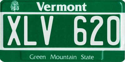 VT license plate XLV620