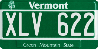VT license plate XLV622