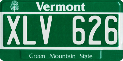 VT license plate XLV626