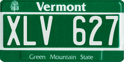 VT license plate XLV627