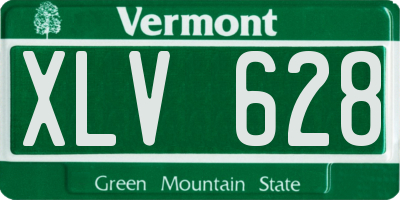 VT license plate XLV628