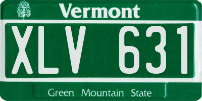 VT license plate XLV631