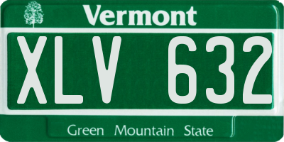 VT license plate XLV632