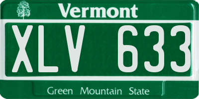 VT license plate XLV633
