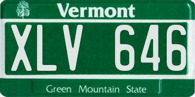 VT license plate XLV646