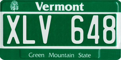 VT license plate XLV648
