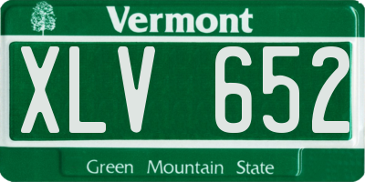 VT license plate XLV652