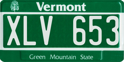 VT license plate XLV653