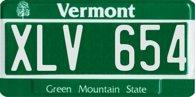 VT license plate XLV654