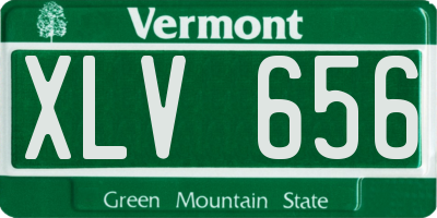 VT license plate XLV656