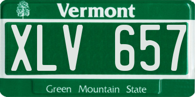 VT license plate XLV657