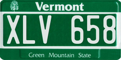 VT license plate XLV658