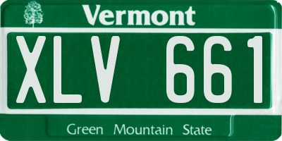 VT license plate XLV661