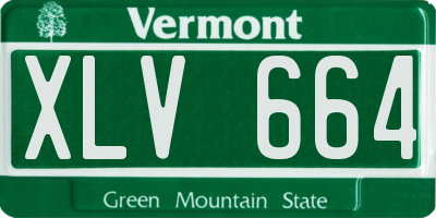 VT license plate XLV664