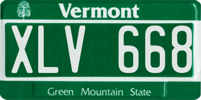VT license plate XLV668