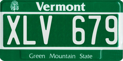 VT license plate XLV679