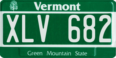 VT license plate XLV682